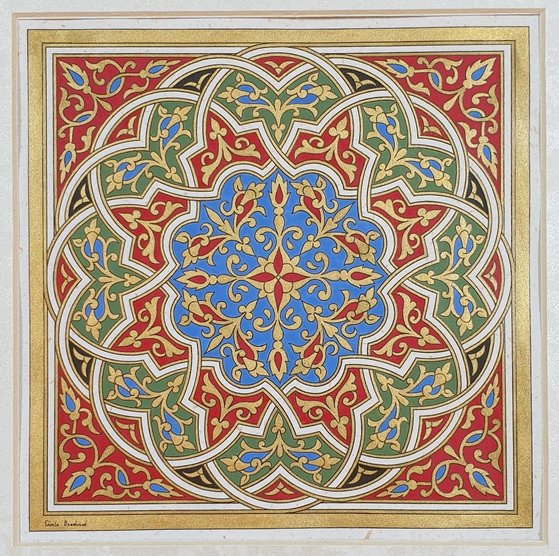iluminação arabesca ouro/verde/azul/vermelho 