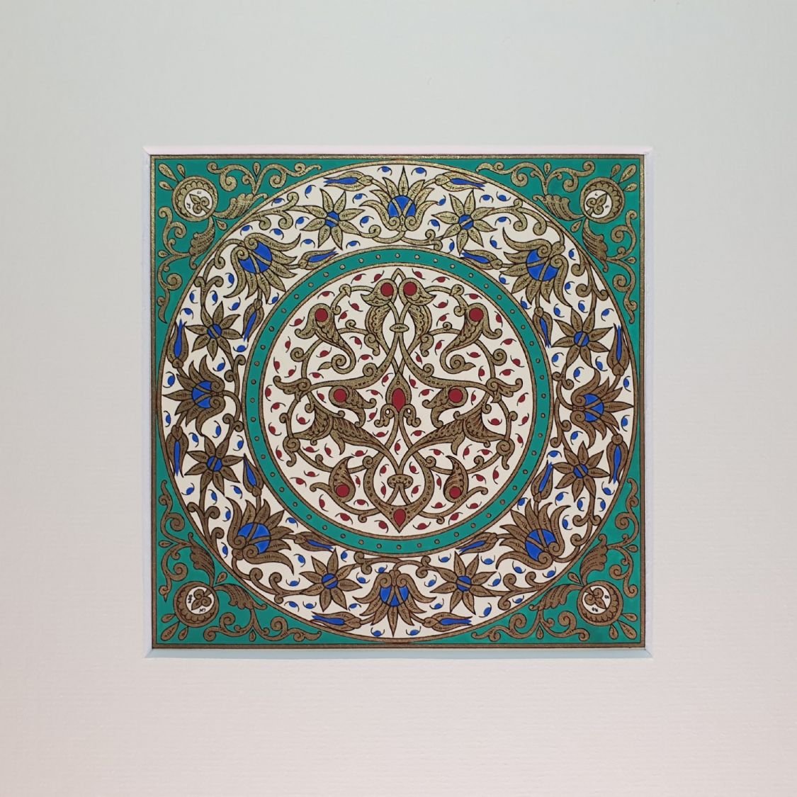 iluminação arabesca ouro/verde/azul/vermelho
