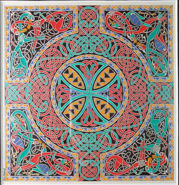 Ilumina&ccedil;&atilde;o de ilha emoldurada (Celta)