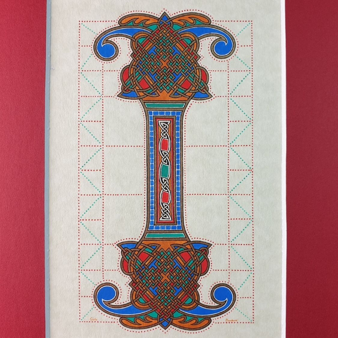 Carta iluminada I estilo franco-saxão