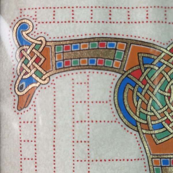 Letra iluminada T estilo franco-sax&atilde;o