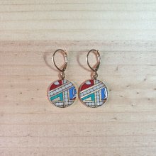 Brincos pendentes iluminados a ouro/vermelho/azul/verde