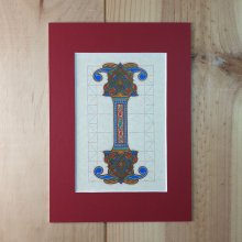 Carta iluminada I estilo franco-saxão